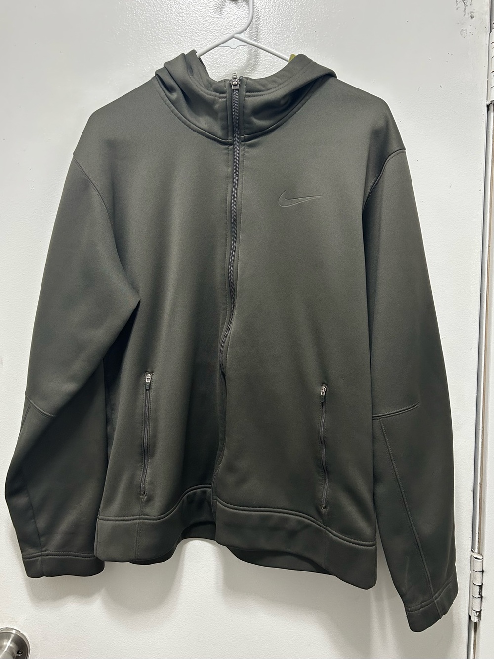 Nike Dark Olive Green Zip-Up Hoodie